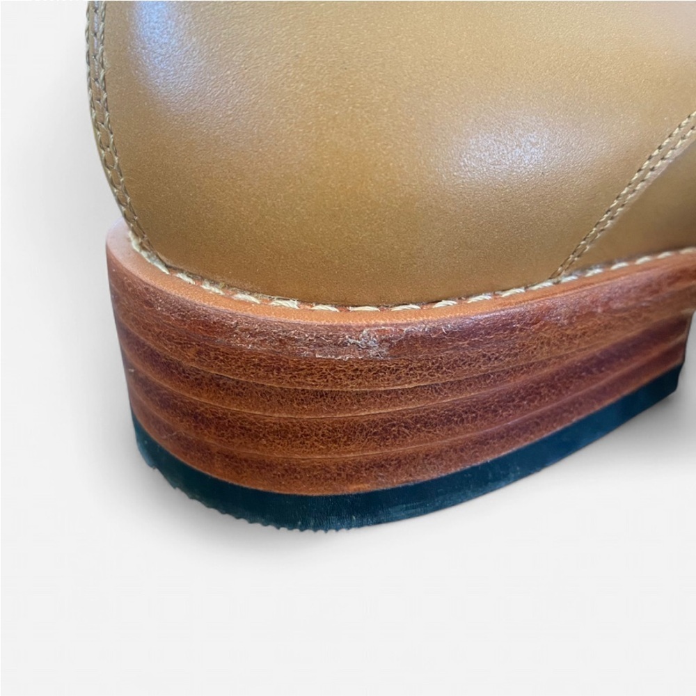Nisolo James Oxford 6.5 Tan Leather Old Money Quiet Luxury Minimalist - Picture 9 of 14